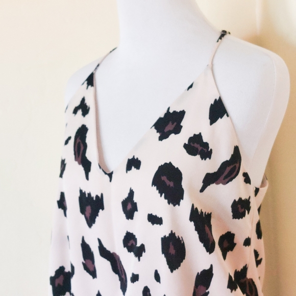 Vici Animal Print Leopard Racerback Flowy Fashion Tank Top Blouse - Picture 2 of 10